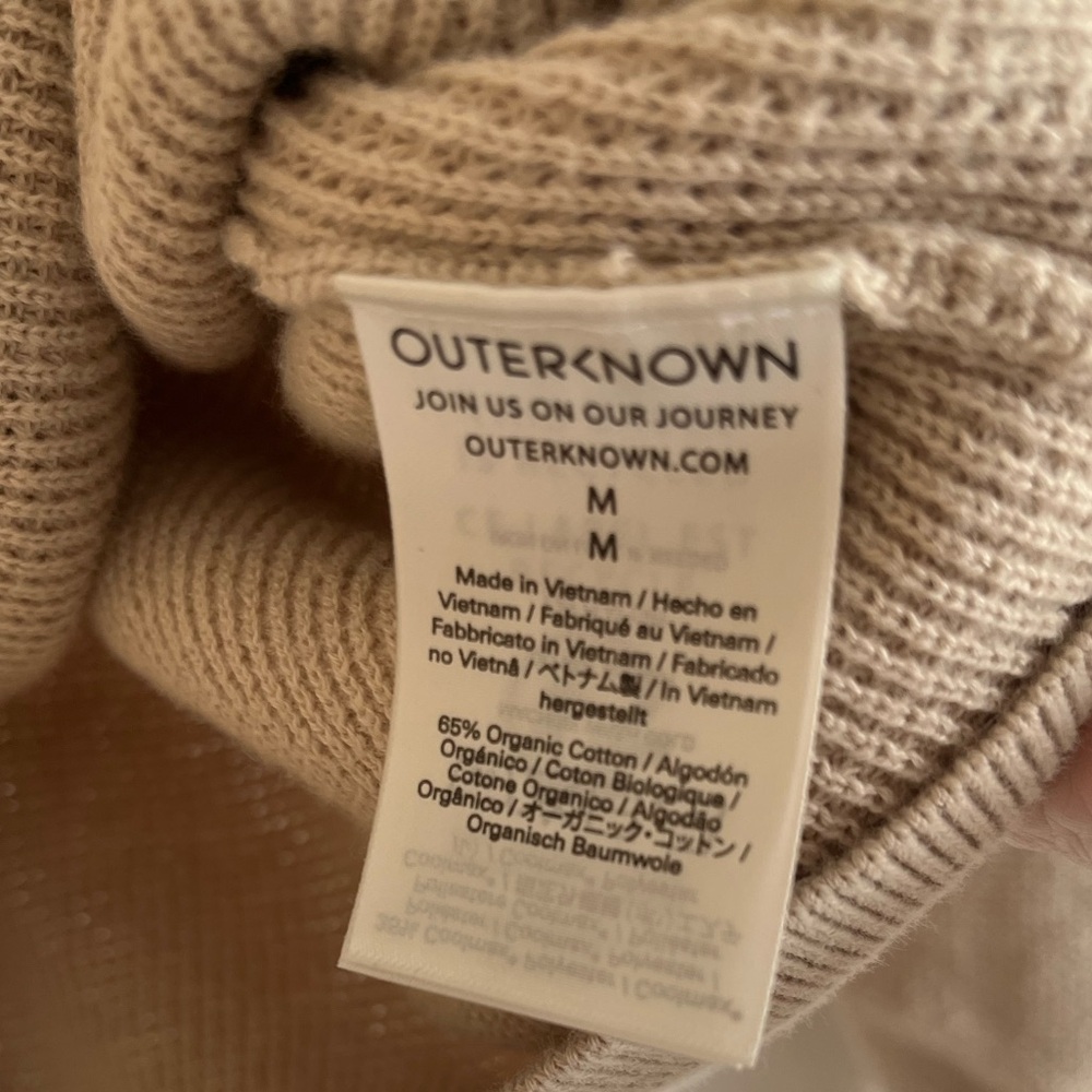 Outerknown cotton 70s inspired striped sweater M - Picture 7 of 10